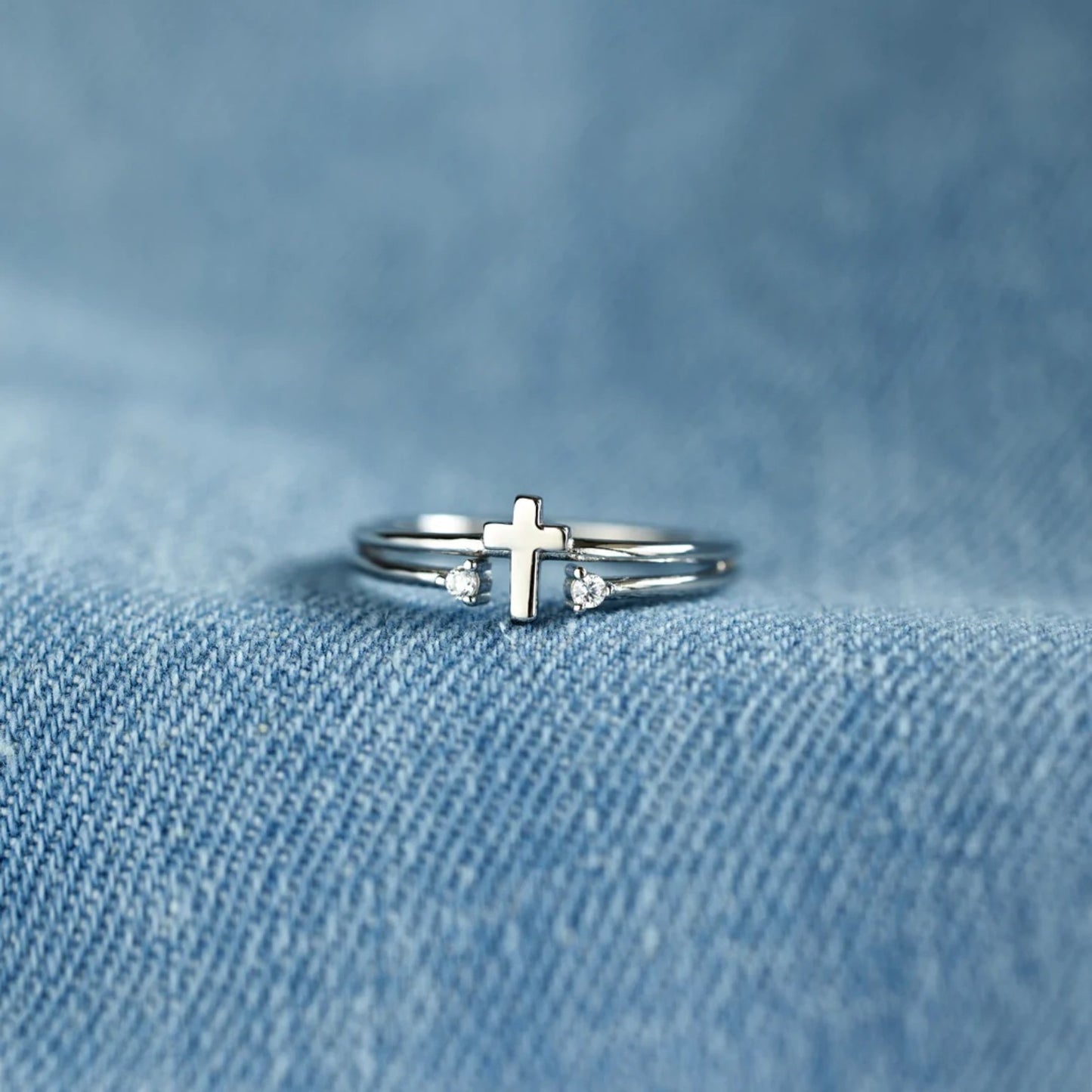 Sterling Silver Cross Ring