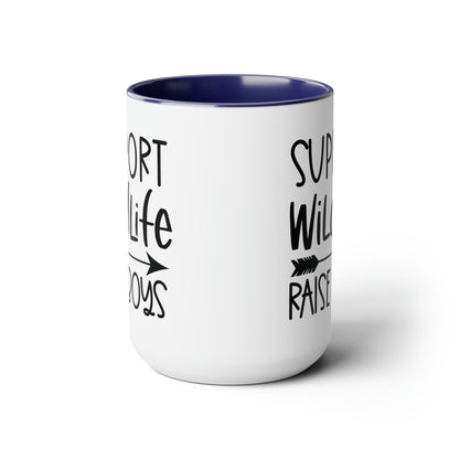 Support Wildlife Raise Boys Mug