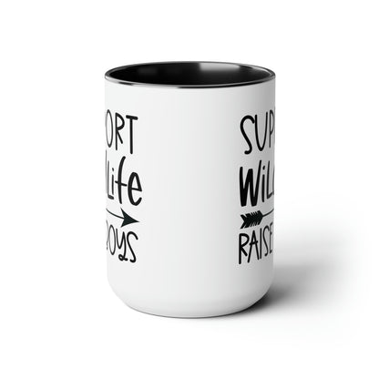 Support Wildlife Raise Boys Mug