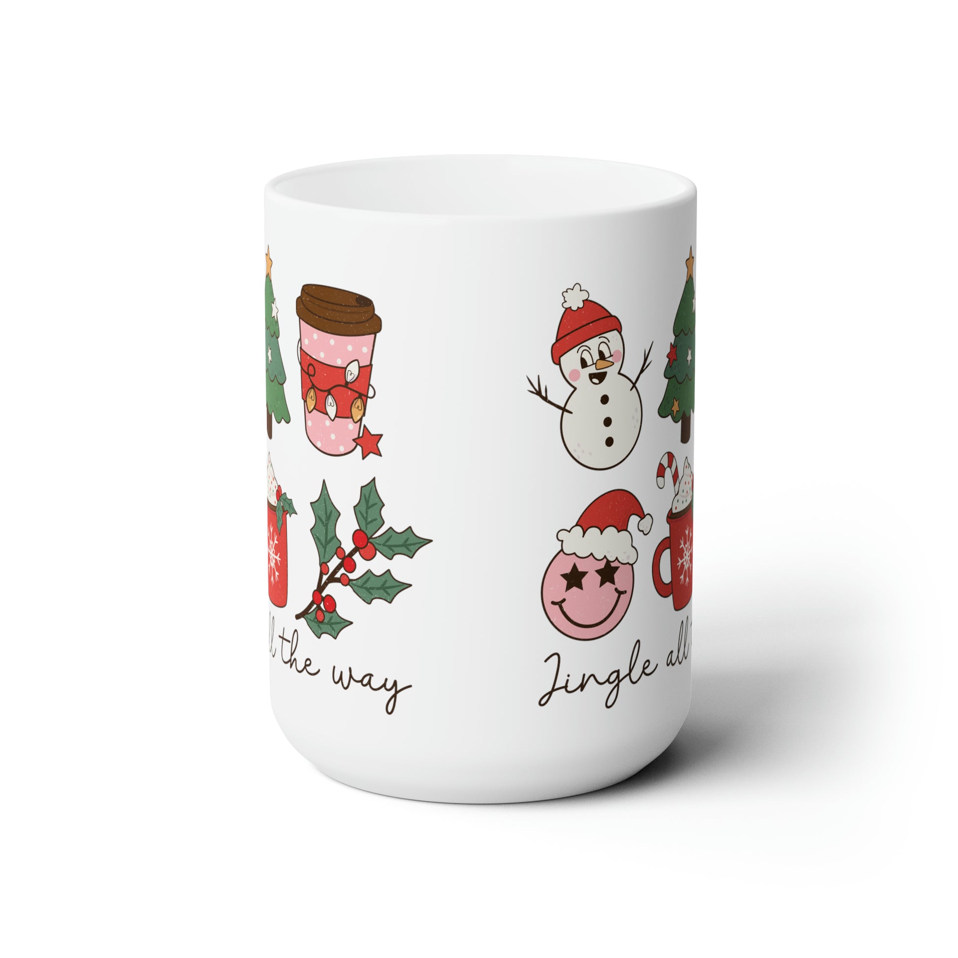 Retro Christmas Mug, Jingle All the Way Mug, Christmas Coffee Mug, Christmas Coffee Cup, Christmas Season, Christmas Movie Mug