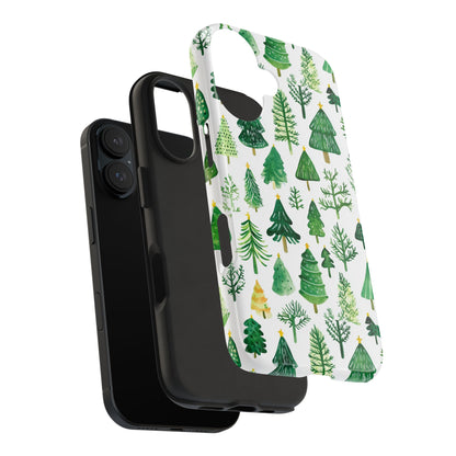 Christmas Trees Tough Phone Cases