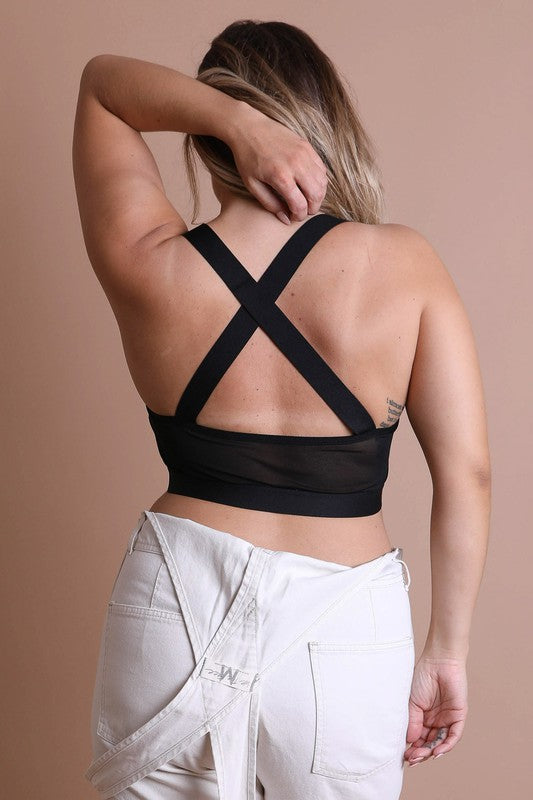 Cross Front Bralette Plus