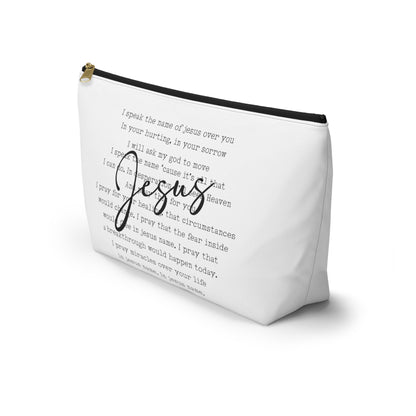 Speak the Name of Jesus Accessory Pouch w T-bottom