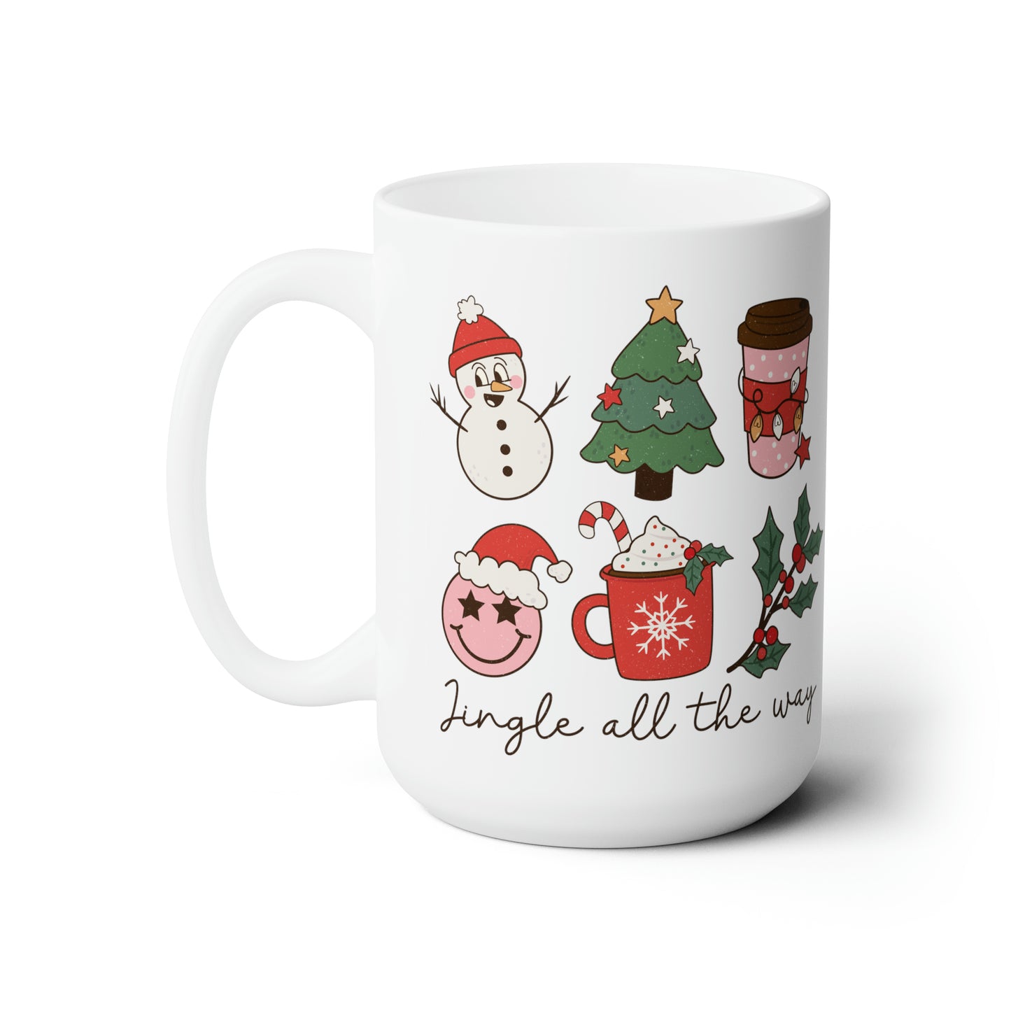 Retro Christmas Mug, Jingle All the Way Mug, Christmas Coffee Mug, Christmas Coffee Cup, Christmas Season, Christmas Movie Mug