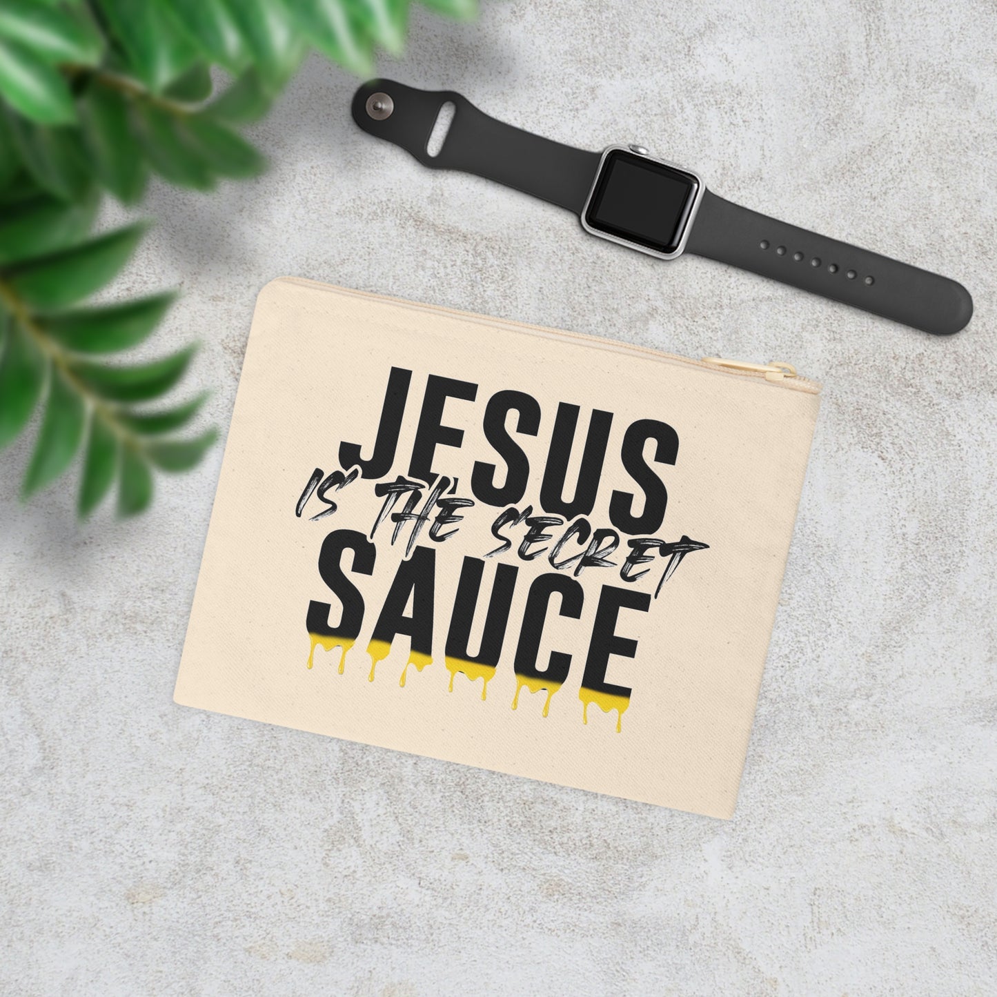 Jesus Is the Secret Sauce Accessory Zipper Pouch