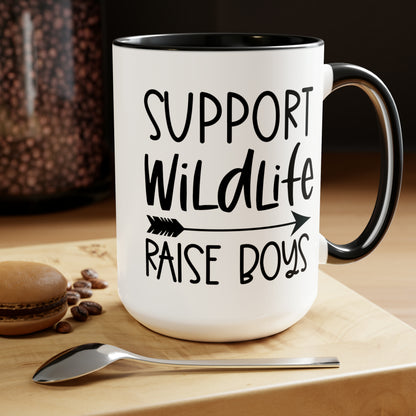 Support Wildlife Raise Boys Mug