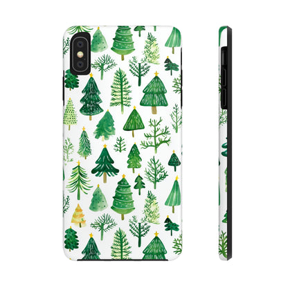 Christmas Trees Tough Phone Cases