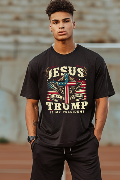 Jesus is My Savior Trump is My President Tshirt