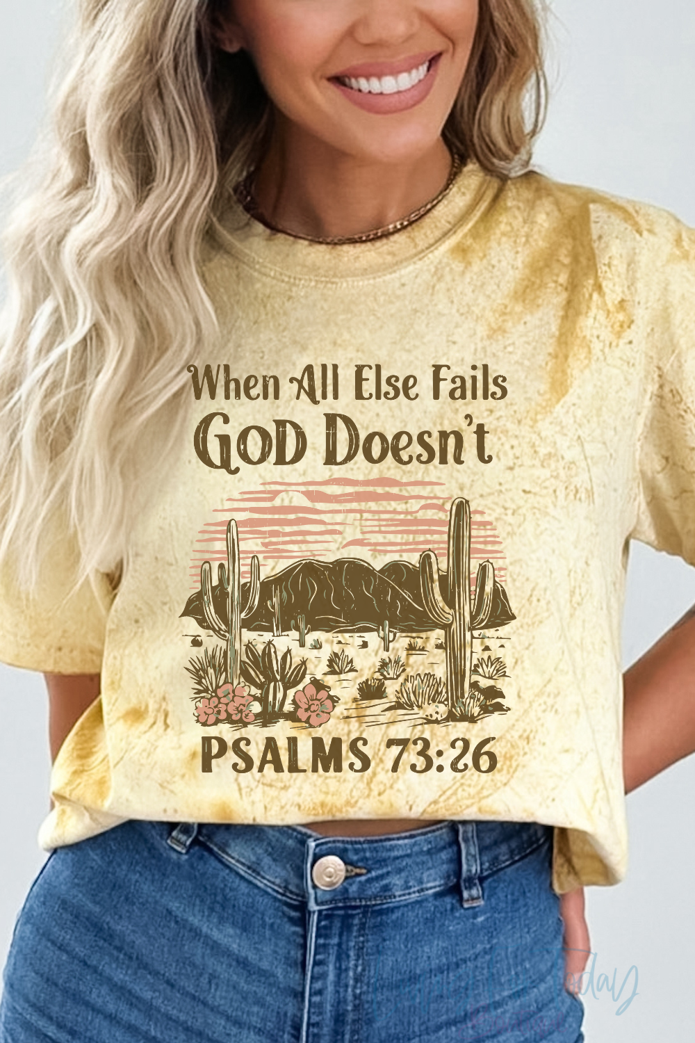 Comfort Colors Color Blast Psalm 73 26 T-Shirt