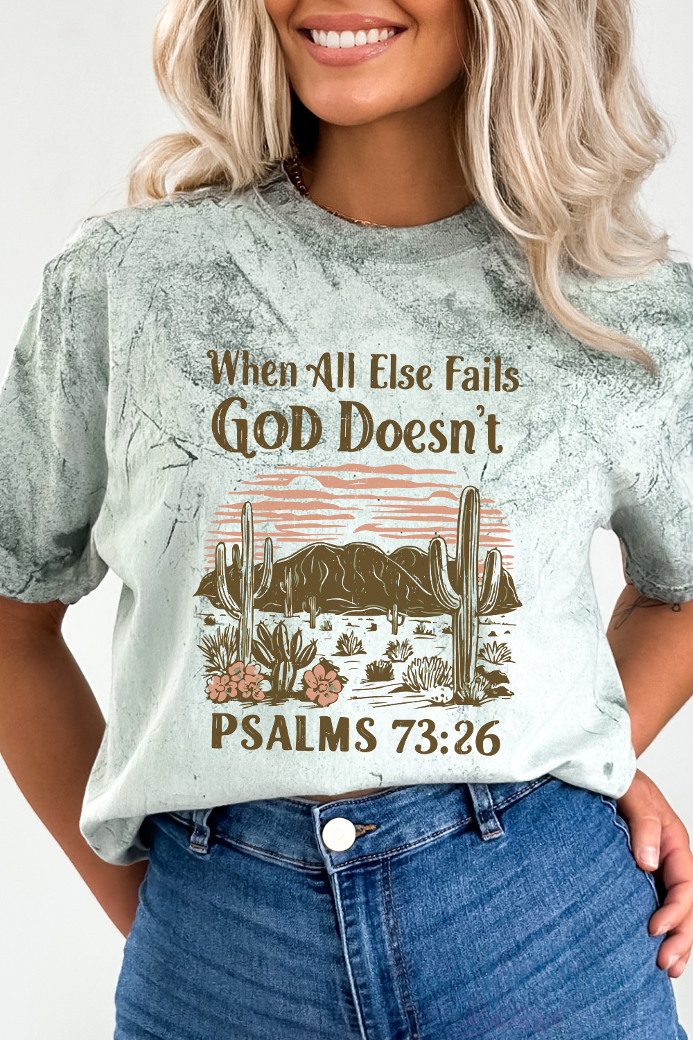 Comfort Colors Color Blast Psalm 73 26 T-Shirt