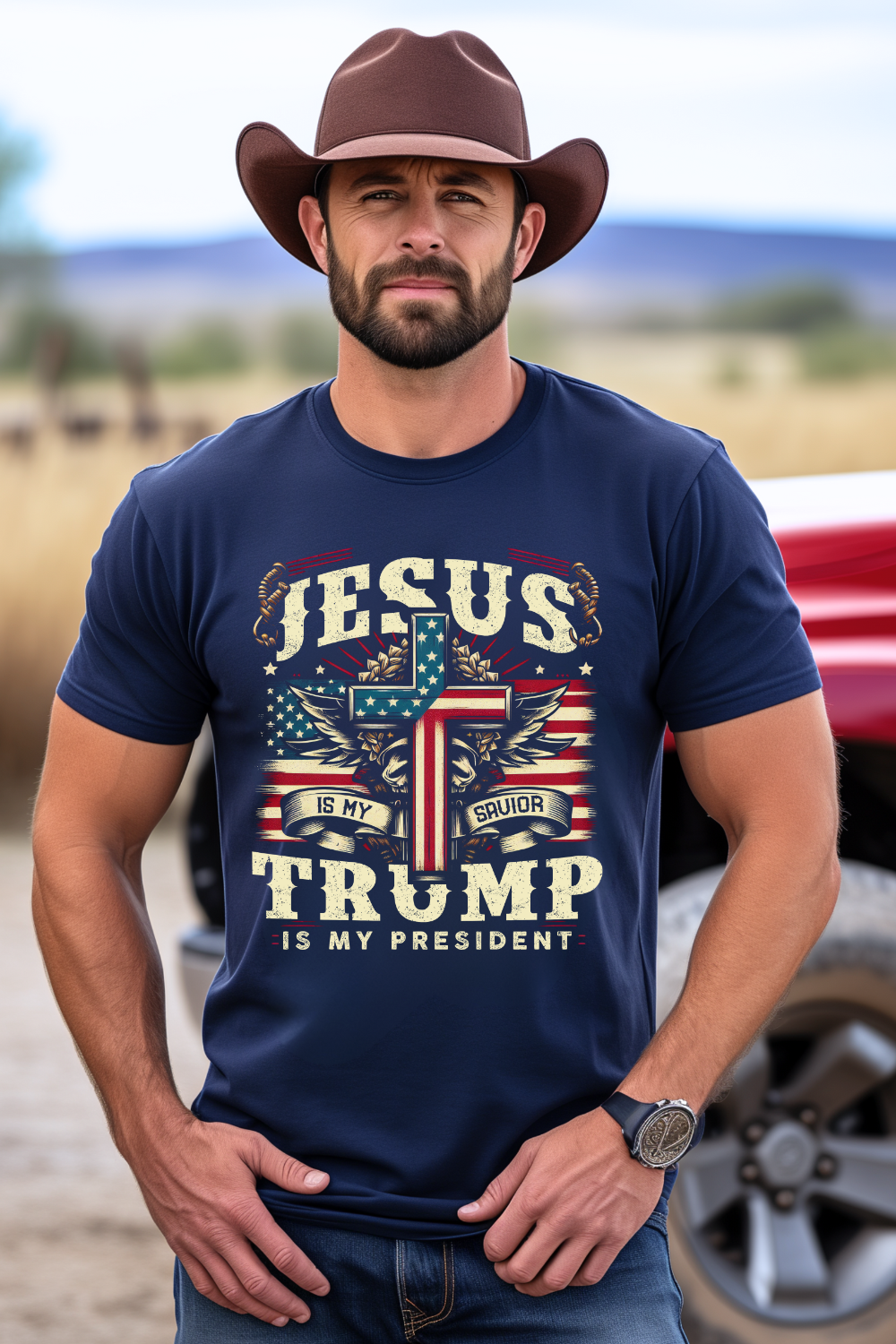 Jesus is My Savior Trump is My President Tshirt