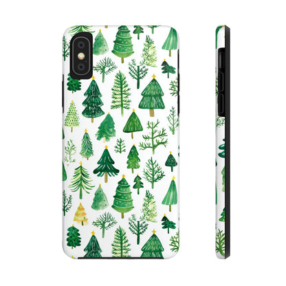 Christmas Trees Tough Phone Cases