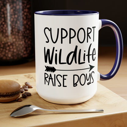 Support Wildlife Raise Boys Mug