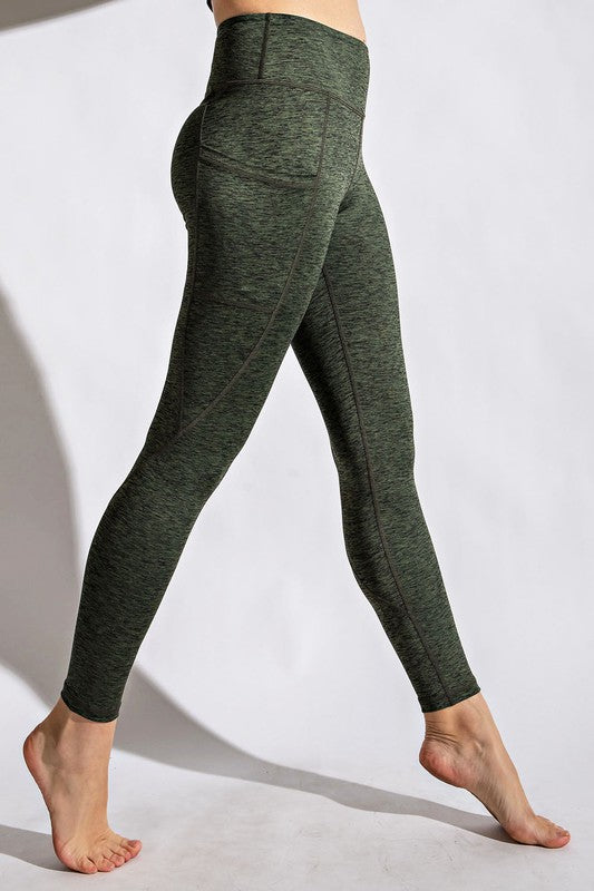 TWO TONE FULL LENGTH YOGA LEGGINGS