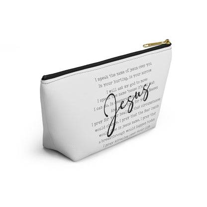 Speak the Name of Jesus Accessory Pouch w T-bottom