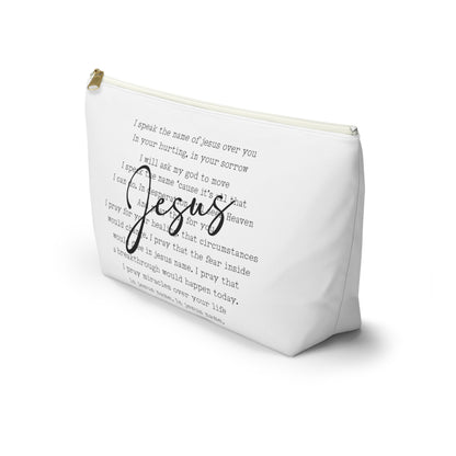 Speak the Name of Jesus Accessory Pouch w T-bottom