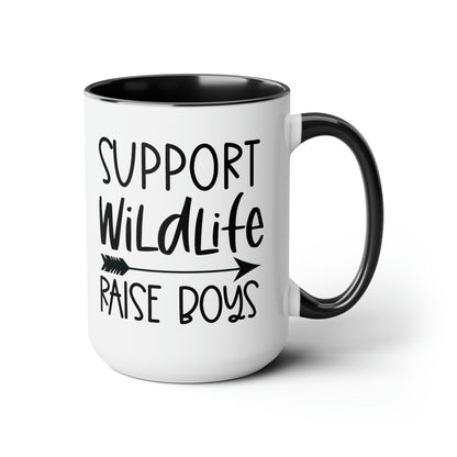 Support Wildlife Raise Boys Mug