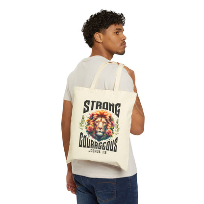 Strong & Couragous Tote Bag