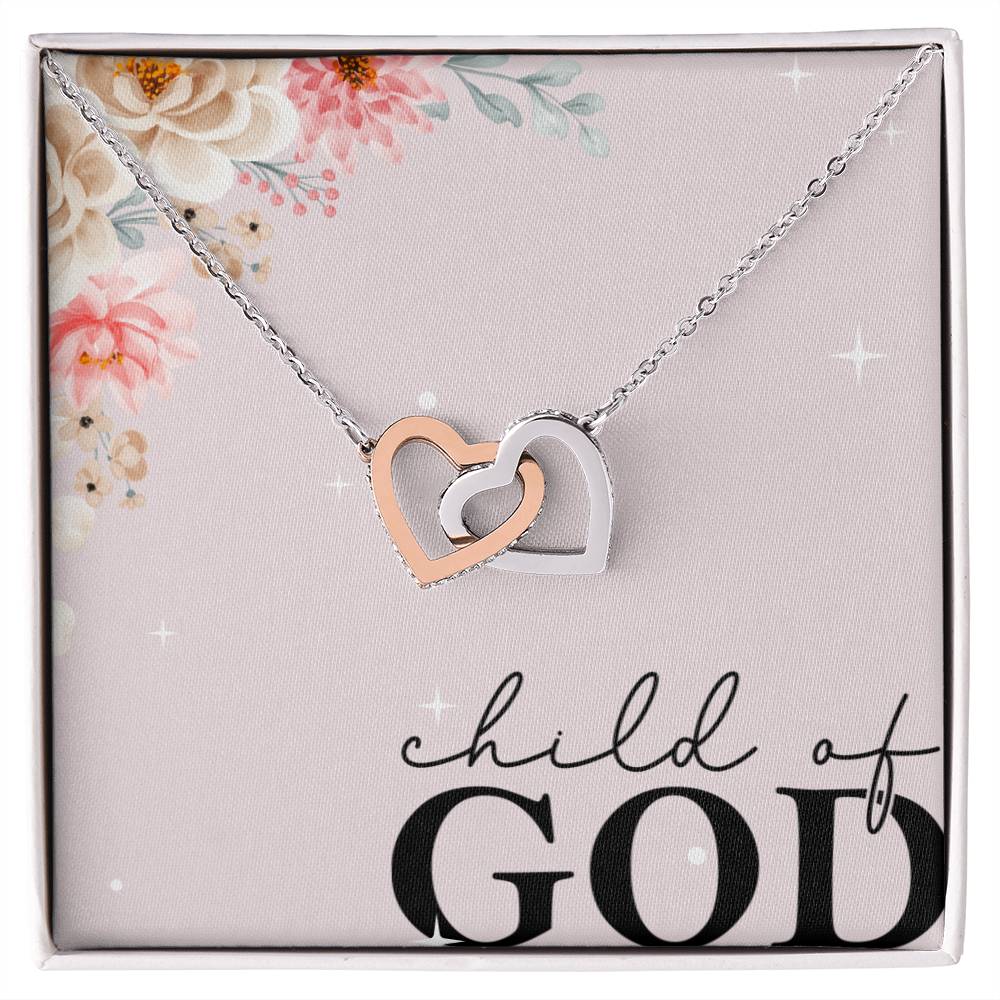 Child of God interlocking Heart Necklace