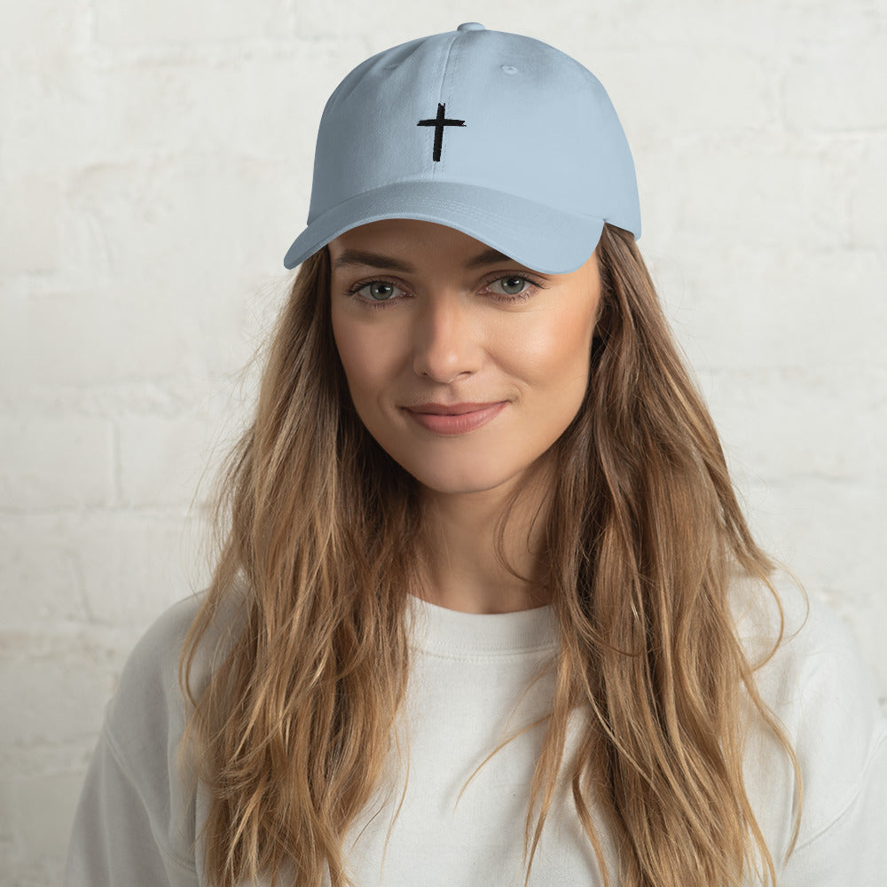 Embroided Cross Hat