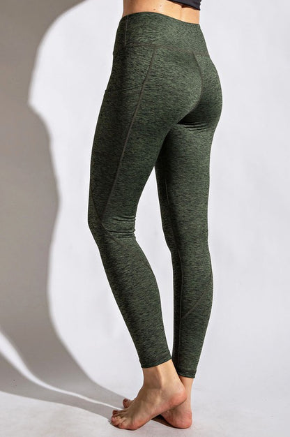 TWO TONE FULL LENGTH YOGA LEGGINGS