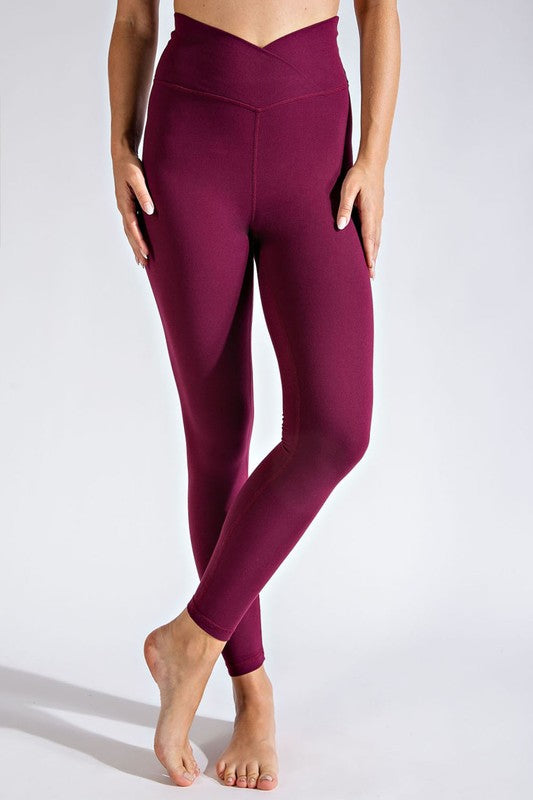 PLUS SIZE V WAIST FULL LENGTH LEGGINGS