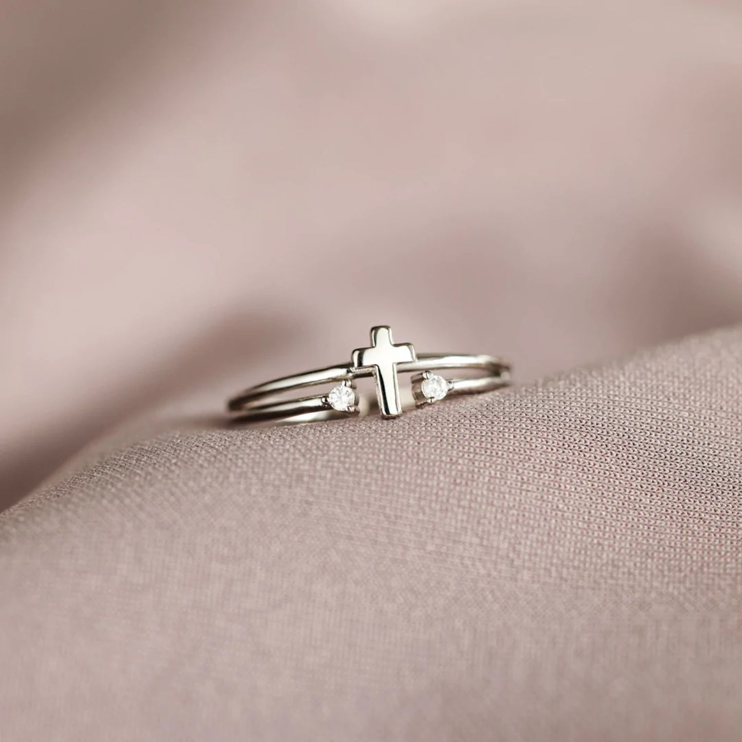 Sterling Silver Cross Ring