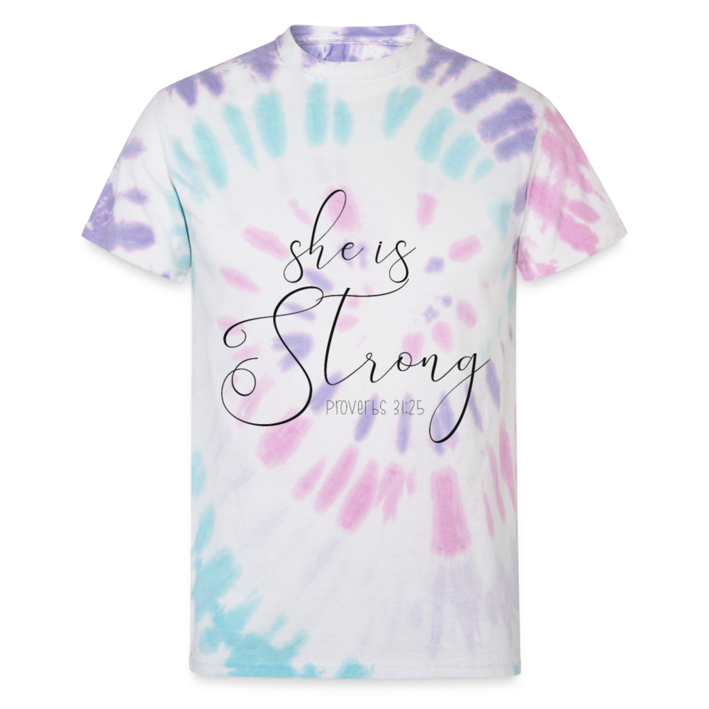 She Is Strong Tie Dye T Shirt