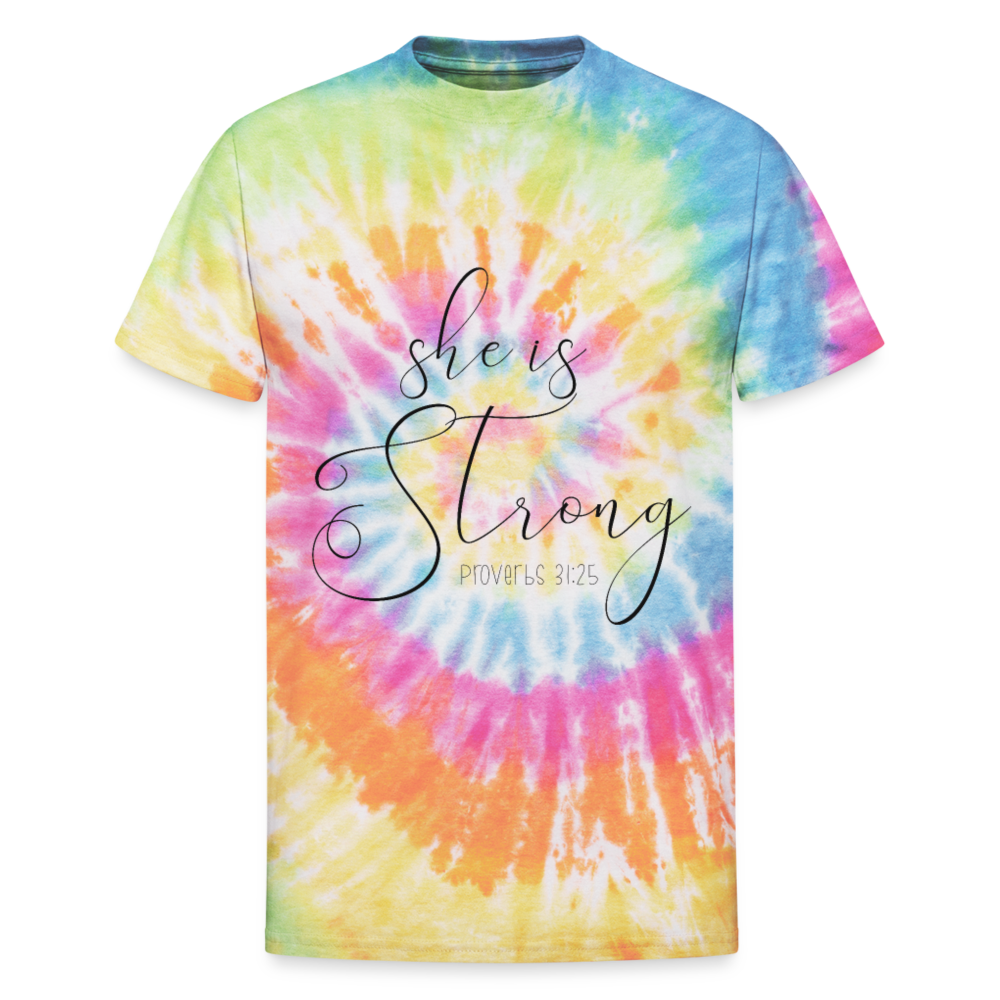 She Is Strong Tie Dye T Shirt