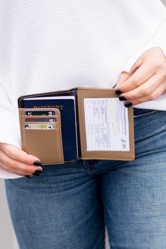 Passport and Vaccine Credit Card Wallet