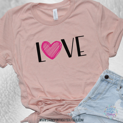 Loved “Pink Heart” Shirt