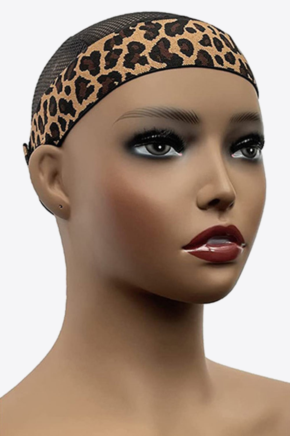 4-Pack Leopard Elastic Soft Wig Grips