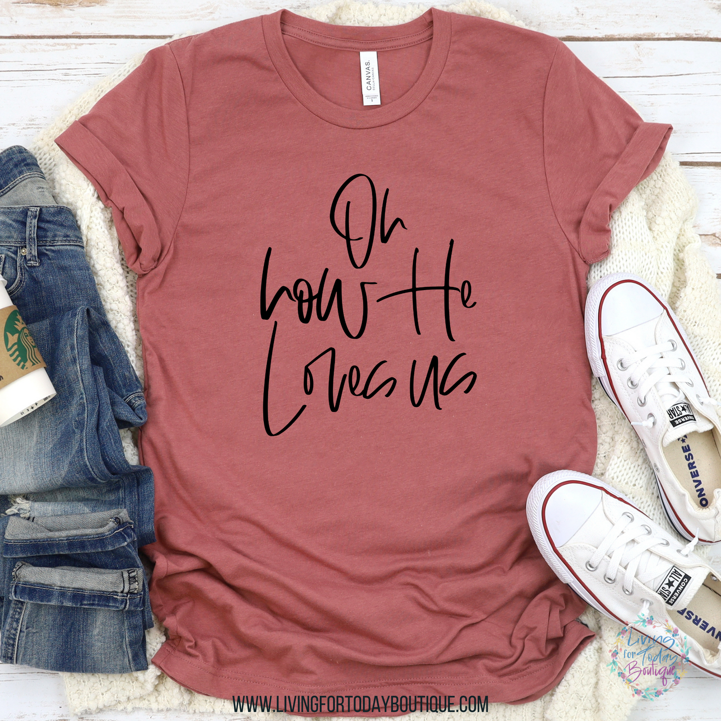 Oh How He Loves Us Graphic Tee