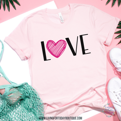 Loved “Pink Heart” Shirt