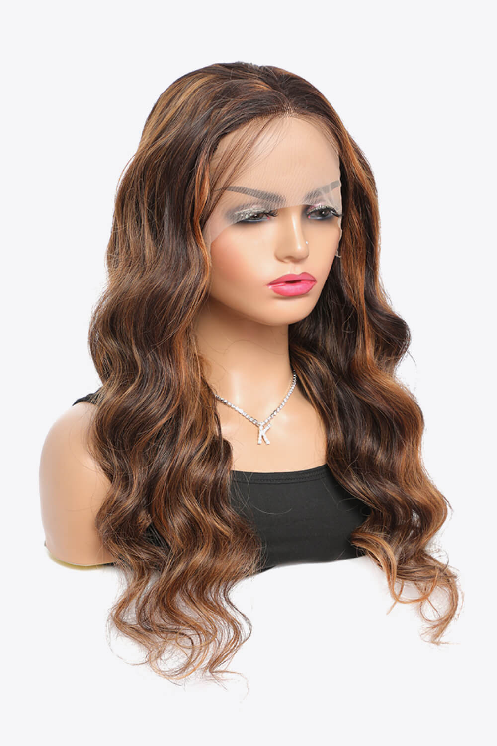 18" #P4/27 13x4 Lace Front Wigs Hightlight Human Hair Body Wave150% Density