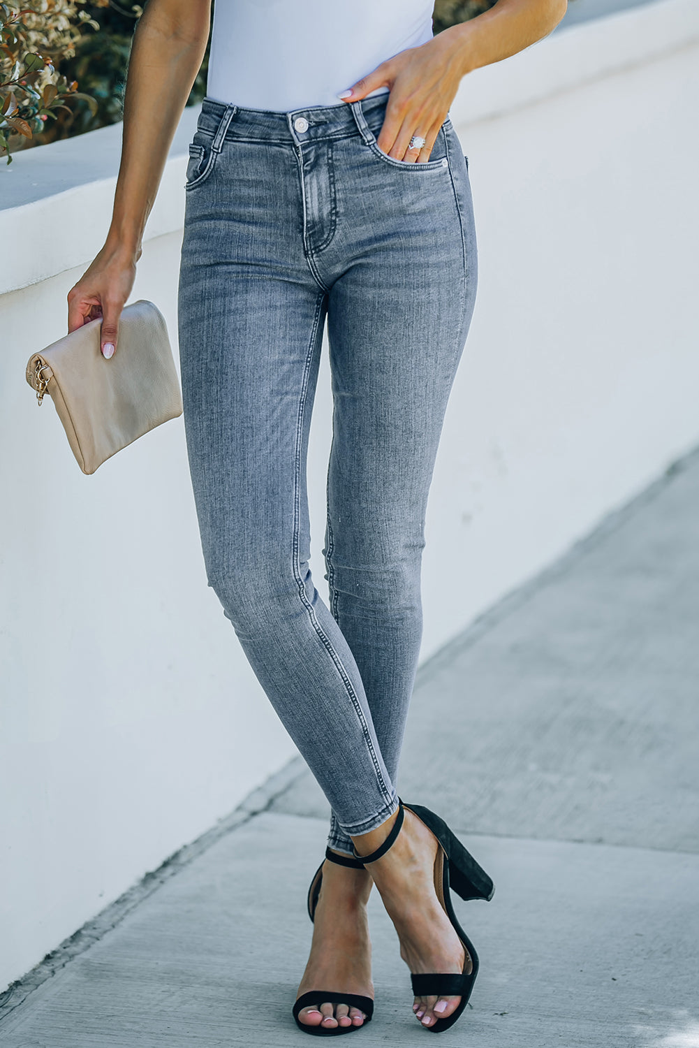 Raven Skinny Jeans with Pockets