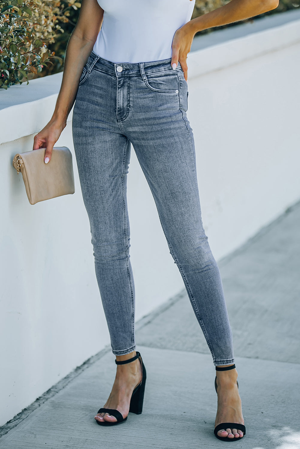 Raven Skinny Jeans with Pockets