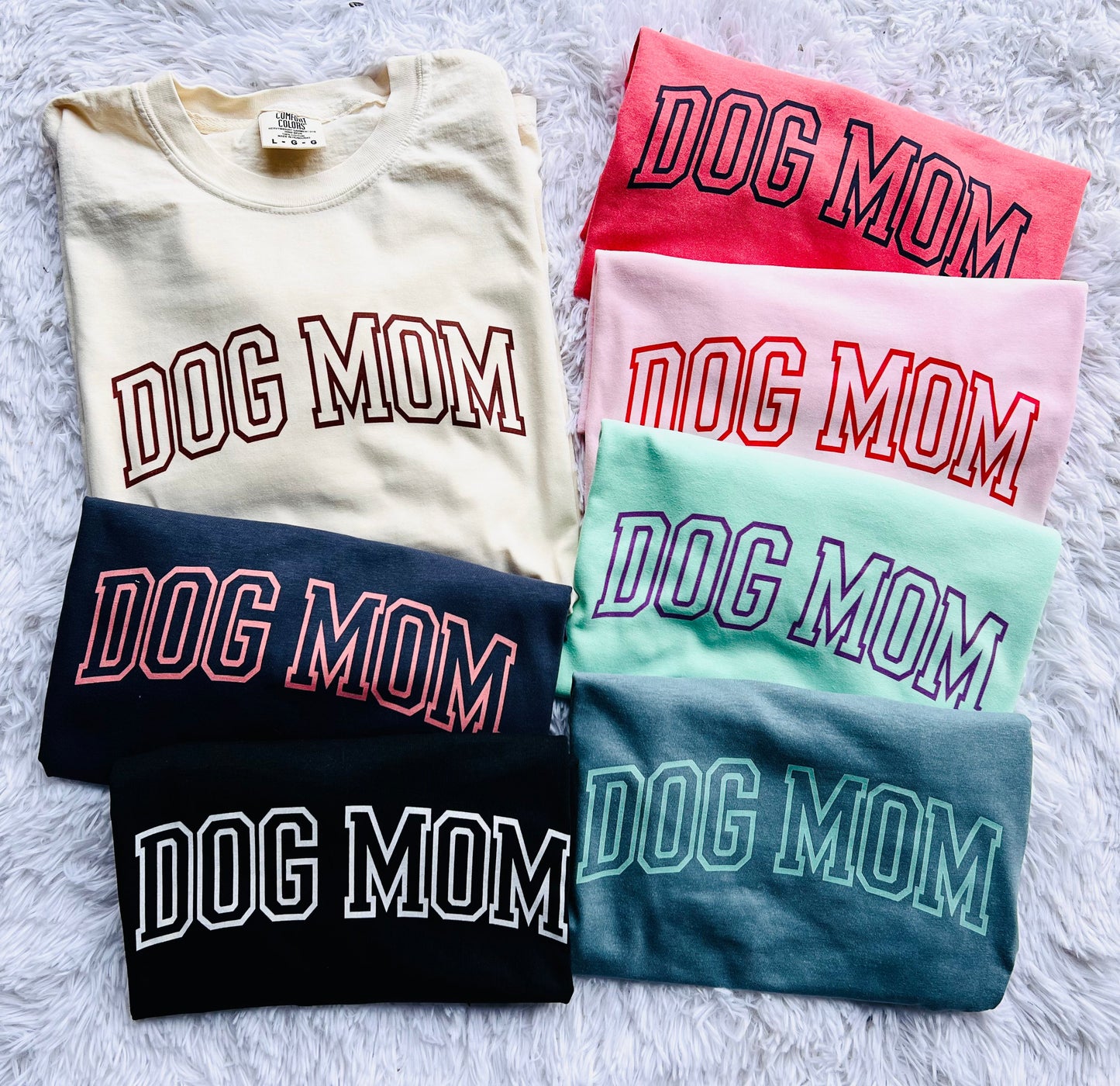 Dog Mom PUFF Graphic Tee