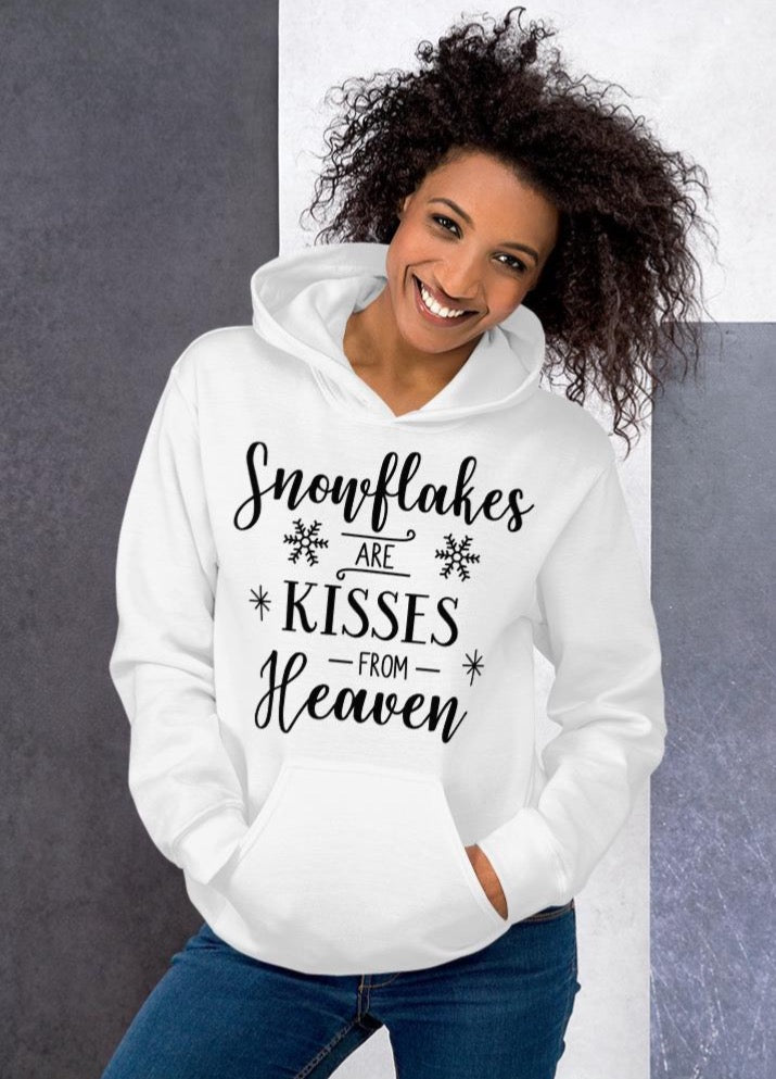Snowflakes are Kisses from Heaven Hoodie