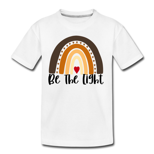 Be the Light Rainbow Organic Kids Shirt