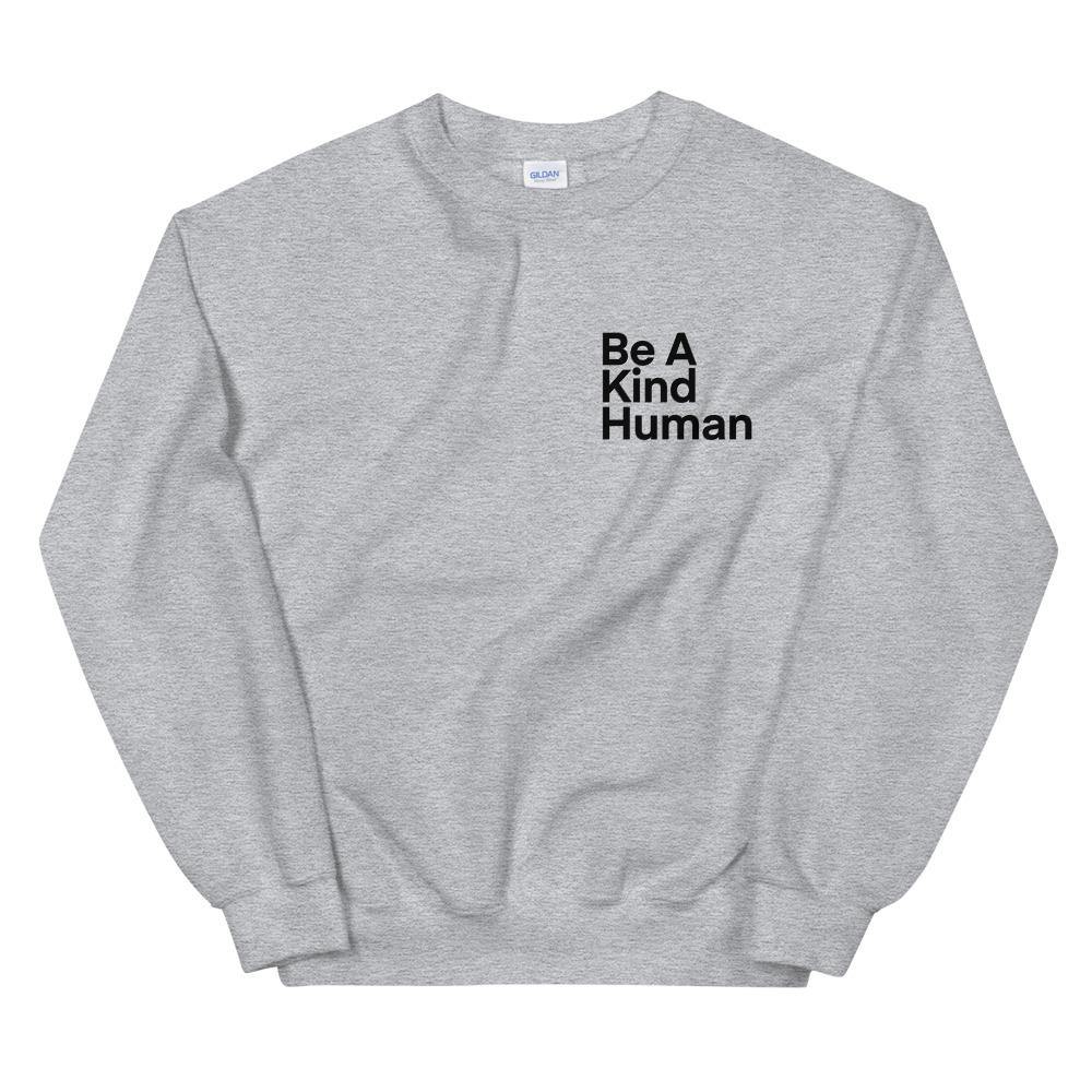 Pocket Be A Kind Human Sweatshirt, Unisex Sweatshirt